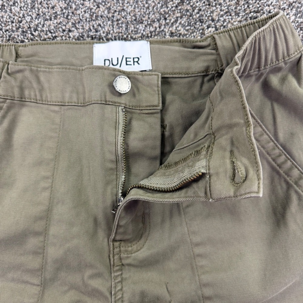 DU/ER Live Free Jogger Olive Green High Rise Performance Pants Womens 26 - Picture 5 of 15